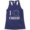 i love cheese Racerback Tank