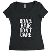 boat hair don't care Women's Triblend Scoop T-shirt