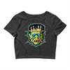 vintage frankenstein mask Crop Top