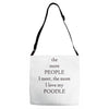 poodle lover Adjustable Strap Totes