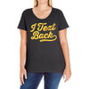 i text back Ladies Curvy T-Shirt