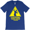 caution shapes being thrown printed T-Shirt