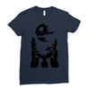 r2 d2 on endor Ladies Fitted T-Shirt