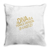 a diva Throw Pillow
