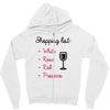 wine shopping Zipper Hoodie