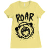 angry panda Ladies Fitted T-Shirt