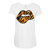 sexy lip biting Maternity Scoop Neck T-shirt
