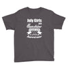 July Girls Are Sunshine Mixed With A Little Hurricane Youth Tee