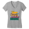 single mom's cools t shirts Women's V-Neck T-Shirt