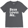beer loves me V-Neck Tee