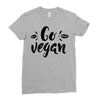 go vegan 2 Ladies Fitted T-Shirt