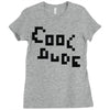 cool dude 2 Ladies Fitted T-Shirt