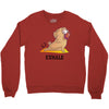 yoga pug exhale Crewneck Sweatshirt