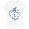 pet love cat Ladies Fitted T-Shirt