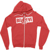 believe big foot sasquatch bigfoot Zipper Hoodie