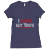 i love it when my wife lets me go mountain biking Ladies Fitted T-Shirt
