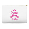 queens are born in october Accessory Pouches