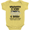 halloween is scary but carcinoid cancer is deadly spread the word help Baby Bodysuit