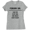 February Girl Ladies Fitted T-Shirt