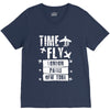 TIME TO FLY TO LONDON PARIS NEW YORK V-Neck Tee