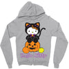 kitty halloween Zipper Hoodie