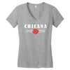 chicana Women's V-Neck T-Shirt