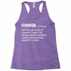 Feminism Noun Racerback Tank