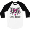 CHECK MEOWT CAT 3/4 Sleeve Shirt