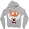 tiger bow tie Zipper Hoodie