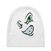 angry cartoon face Baby Beanies