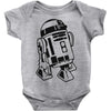 r2 d2 retro star wars sci fi lucas Baby Onesie