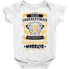 Never Underestimate the Strength of a Childhood Cancer Warrior Baby Bodysuit