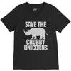 save the chubby unicorns (2) V-Neck Tee