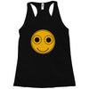 funny smiley face Racerback Tank