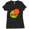 I'M TAKING MY TIME ON MY RIDE Ladies Fitted T-Shirt