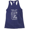 choose your weapon gamers Racerback Tank