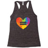 Rainbow Equality Heart Racerback Tank