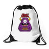 happy birthday monster Drawstring Bags