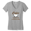 coffee required Women's V-Neck T-Shirt