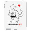 pregnant rex black color iPad 3 and 4 Case