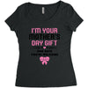I'm Your Mother's Day Gift Dad Says You're Welcome Baby Girl Women's Triblend Scoop T-shirt