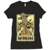 prevent outbreaks Ladies Fitted T-Shirt