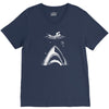 shark attack swimmer V-Neck Tee
