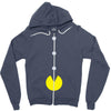 funny 80s pacman 'eating buttons' Zipper Hoodie