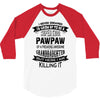 Super Cool Pawpaw Of A Freaking Awesome Grandson 3/4 Sleeve Shirt