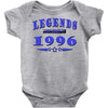 legends are born in 1996 hoodie 9 Baby Onesie