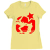 eric cantona, kungfu, manu Ladies Fitted T-Shirt