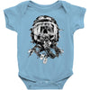 skull pilot Baby Onesie