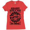 Aquarius Hated By Many Wanted By Plenty Ladies Fitted T-Shirt