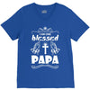 I Am One Blessed Papa V-Neck Tee